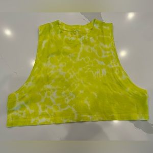 Lululemon cropped tie dye tank size 6